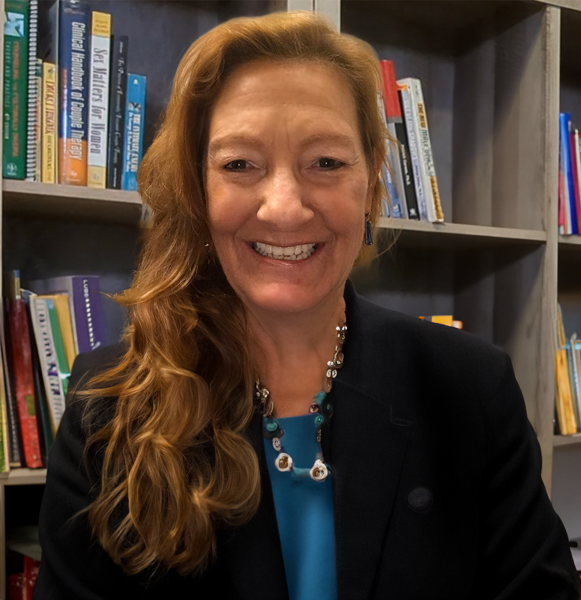 Marty bookshelf Texas counselor Marty