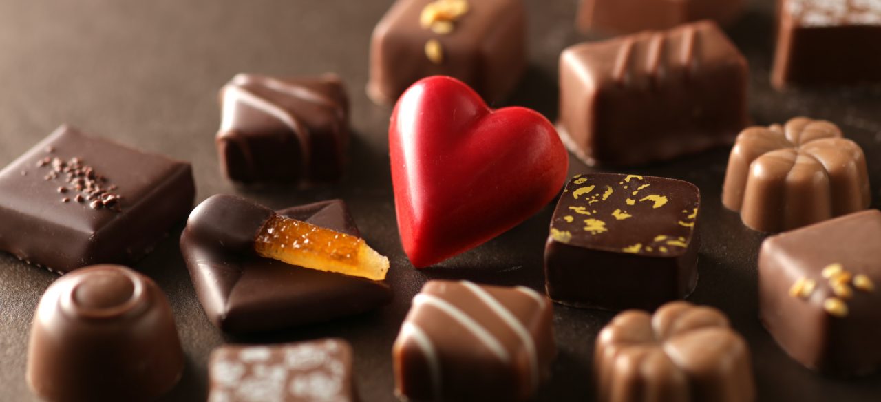 chocolate treats on valentines day