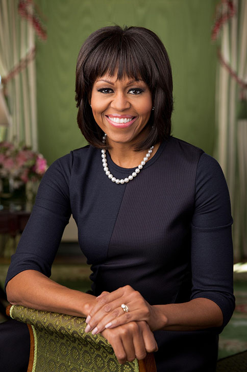Michelle Obama smiling