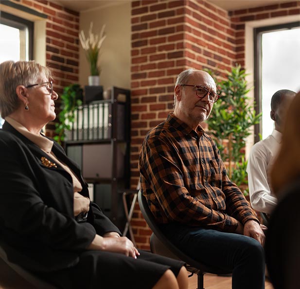 group therapy for stress and anxiety older people all ages