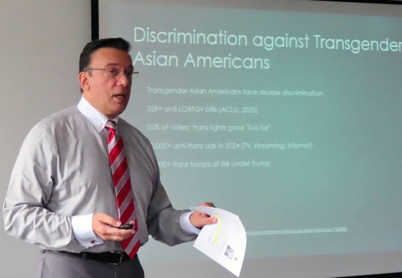 Bill speaking on cultural topics