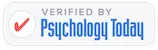 White Psychology Today Badge.